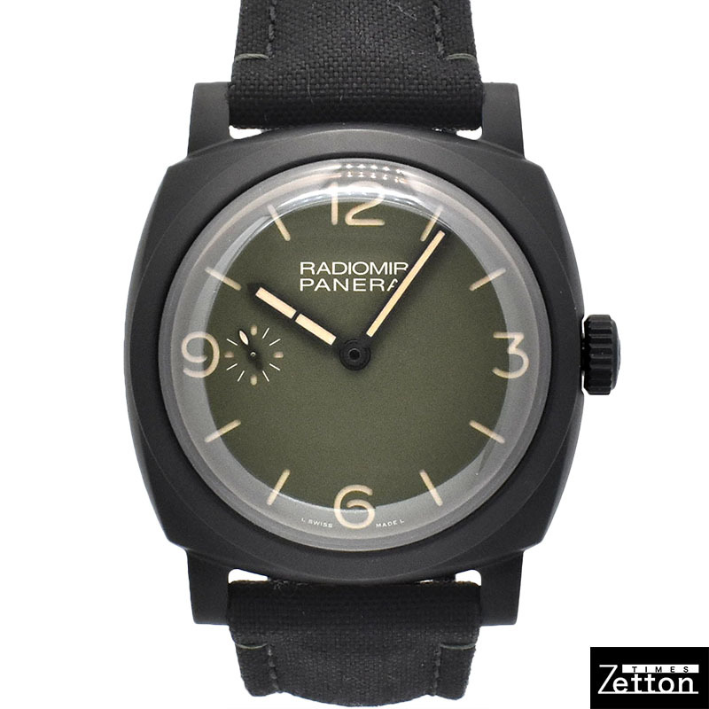【国際保証書有り】パネライ PANERAI ラジオミール ミリタリーグリーン PAM00997 メンズ USED 中古