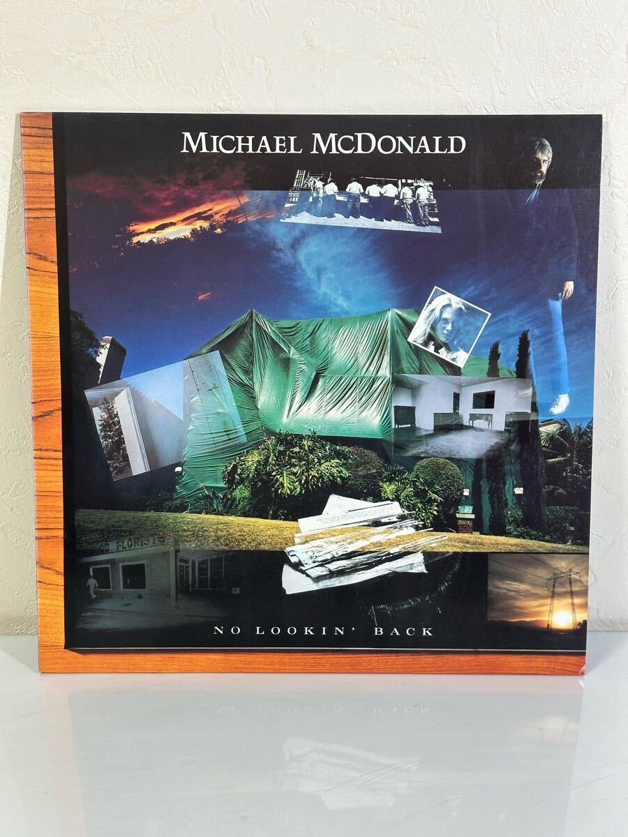 マイケル・マクドナルド / No Lookin' Back P-13157 レコード LP盤 歌詞カード、ハガキ付き 再生未確認