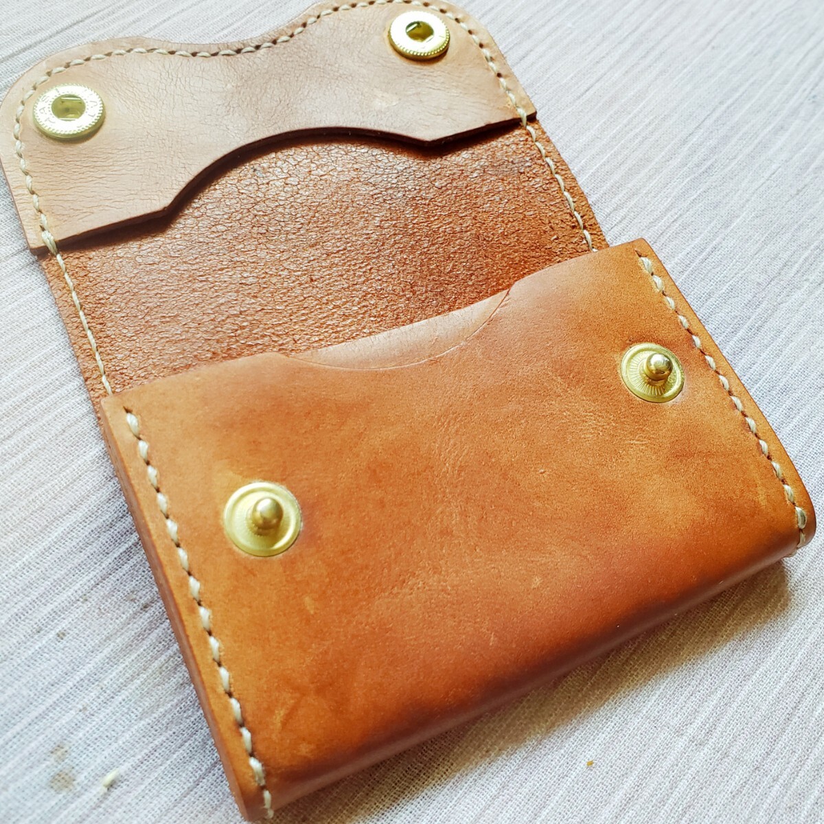 姫路 レザー wallet ウォレット coin case 財布 コインケース 小銭入 ハンドメイド leather ソフト 皮革 茶(検 WILDSWANS ワイルドスワンズ