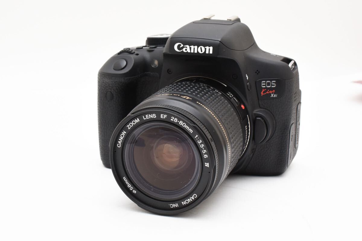 保証付き/デジタル一眼レフカメラ CANON EOS Kiss X8i/標準レンズセット/Canon EF 28-80㎜1:3.5-5.6IV