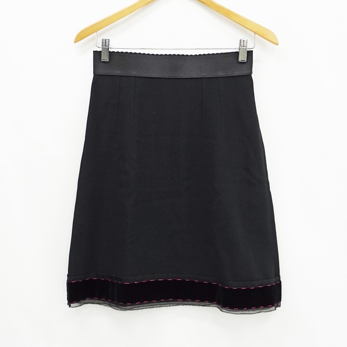 ◇美品【DOLCE&GABBANA ドルチェ＆ガッバーナ】スカート ブラック 40