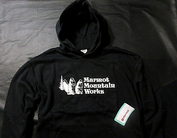 本物正規◆Marmot マーモット◆スウェットパーカー Mountain Works■L■黒/Black■新品/裏地起毛/日本未入荷