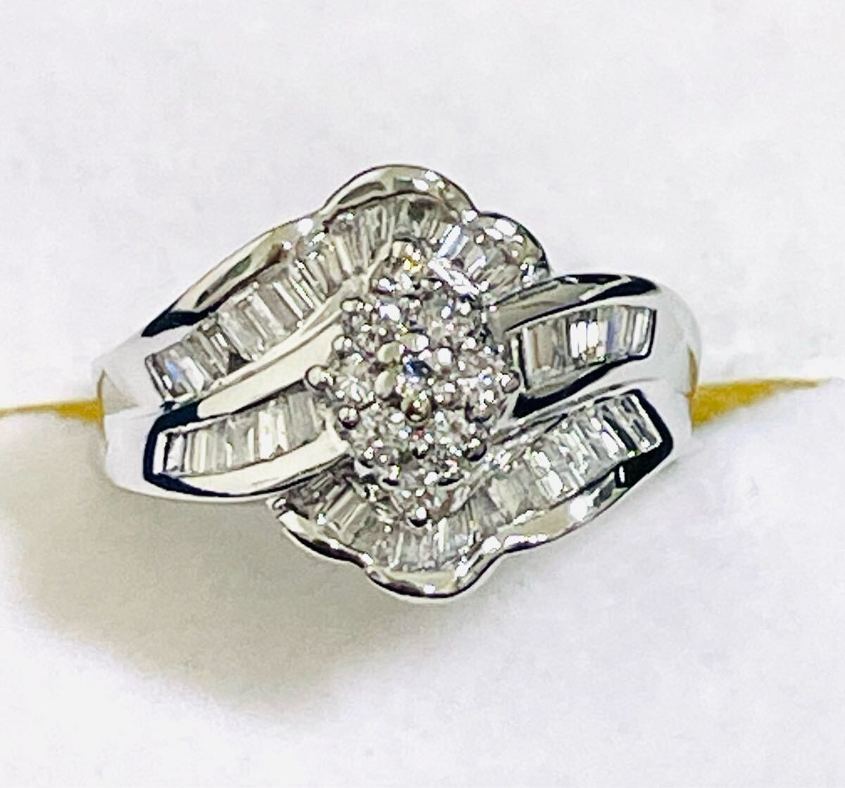 ☆Pt900 ダイヤ1.00ct付きリング 15号☆