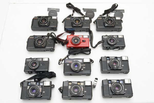 ★訳あり大特価★ コニカ Konica C35 AF×4 / EF /EF3×2 /MFD×4 /EFJ コンパクトフィルムカメラ ★12個まとめ★ MSA52 #2147 #3250 #A31