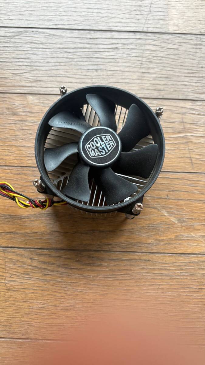 cooler master CPUファン LGA1151用 動作PCより取り外し 3ピン クーラーマスター