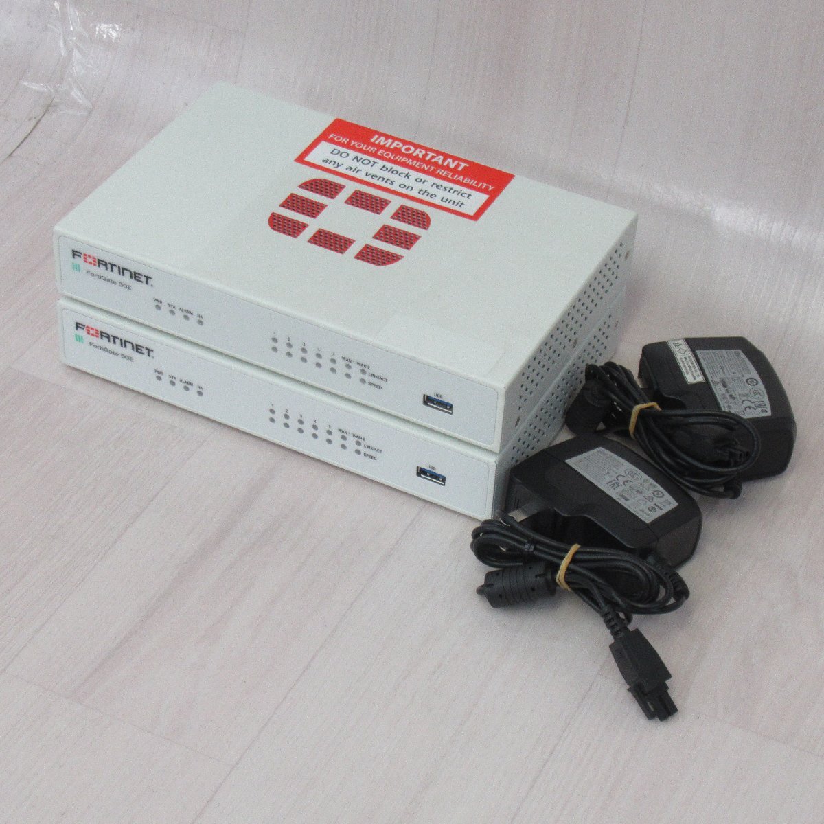Fortinet FG-50E (2台セット) FortiGate-50E UTM ライセンス期限切れ 保証有 XY 19123#