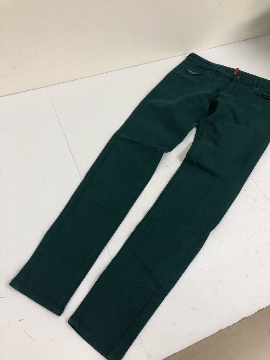 送料無料★UNIQLO ユニクロ★スキニーパンツ　ボトムス　ストレッチパンツ★28（71㎝）グリーン#70522sj114