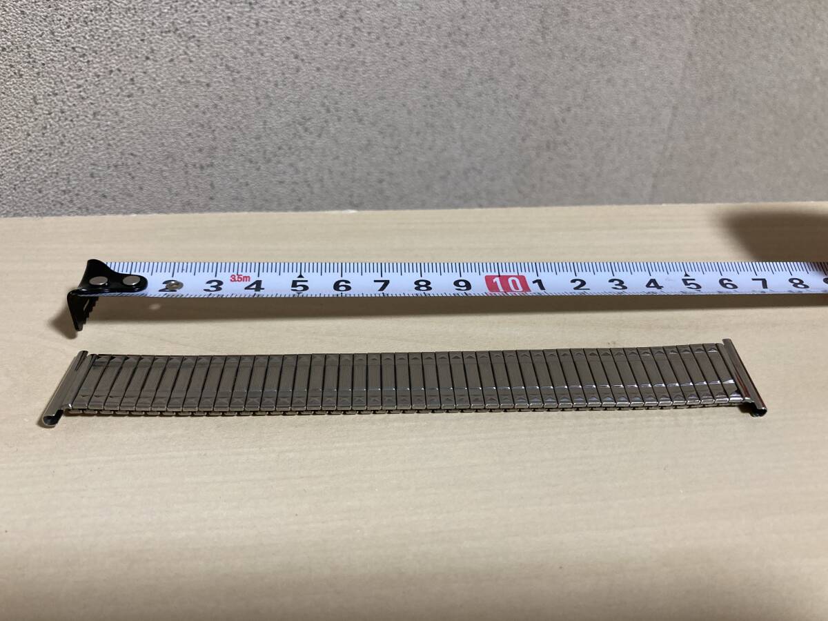 蛇腹ベルト マルマン MARUMAN-FLEX 取付け幅 21mm ステンレスブレス シルバー