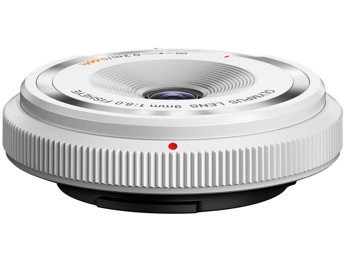 ◆新品 OLYMPUS オリンパス BCL-0980 [9mm F8.0 Fisheye フィッシュアイボディーキャップレンズ ホワイト] 保証付 1点限り