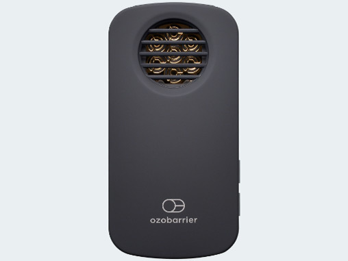 ◆新品 エクレール ozobarrier（オゾバリア）花粉・ウイルス対策低濃度オゾン発生器 20-7R G [小型軽量/モバイル/ダークグレー]