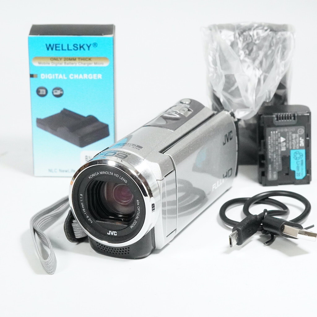 JVC Victor Everio GZ-E750-S シルバー 動作OK 返金保証 /1701