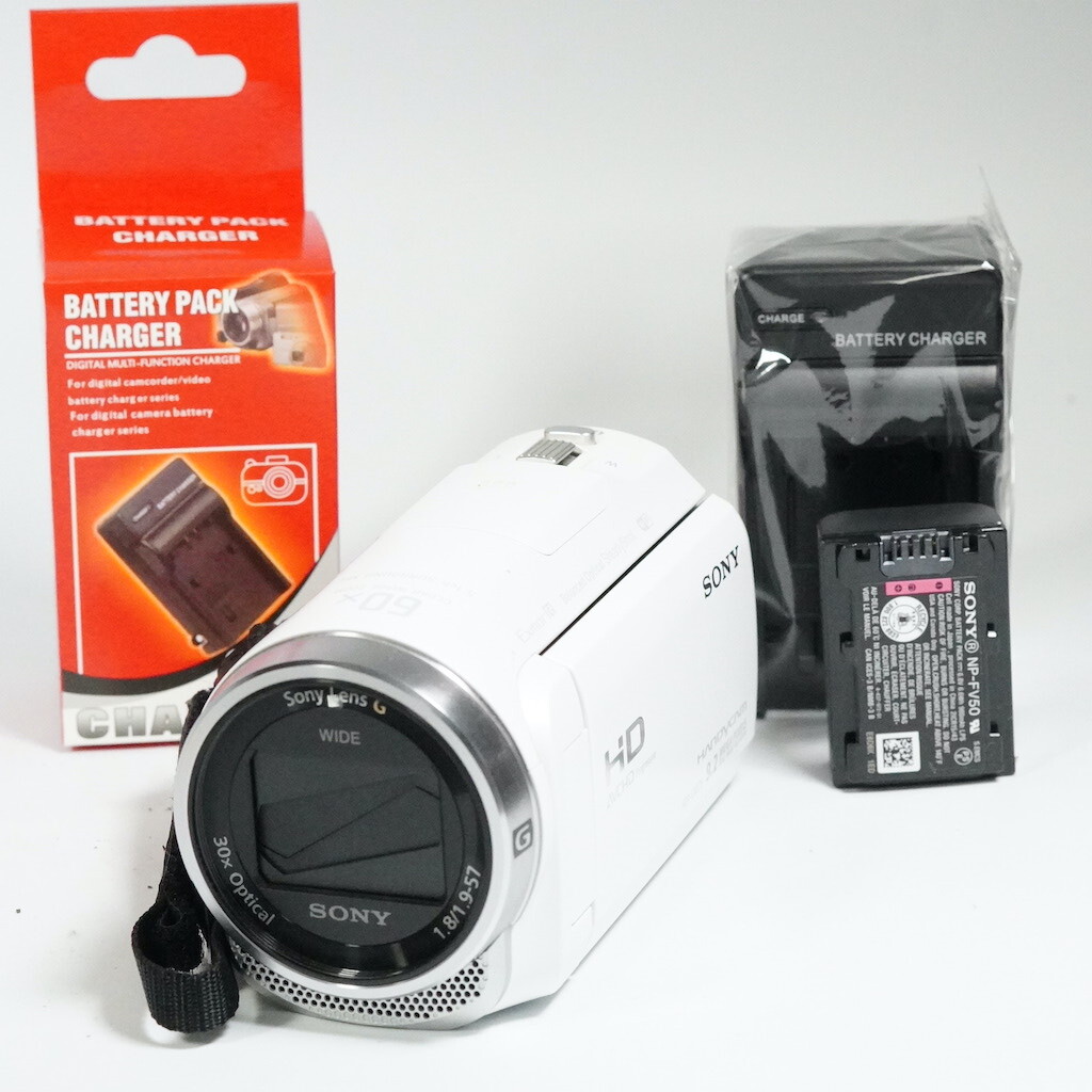 SONY ソニー HDR-CX675 ホワイト 動作OK 返金保証 /1735