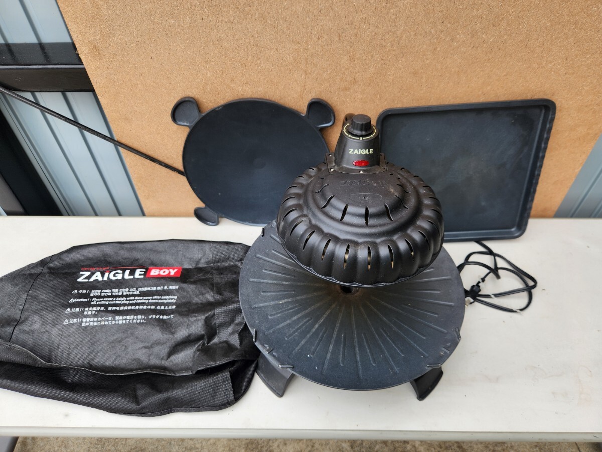 ザイグル ZAIGLE ホットプレートSJ-100 赤外線サークルロースター 動作確認済み 