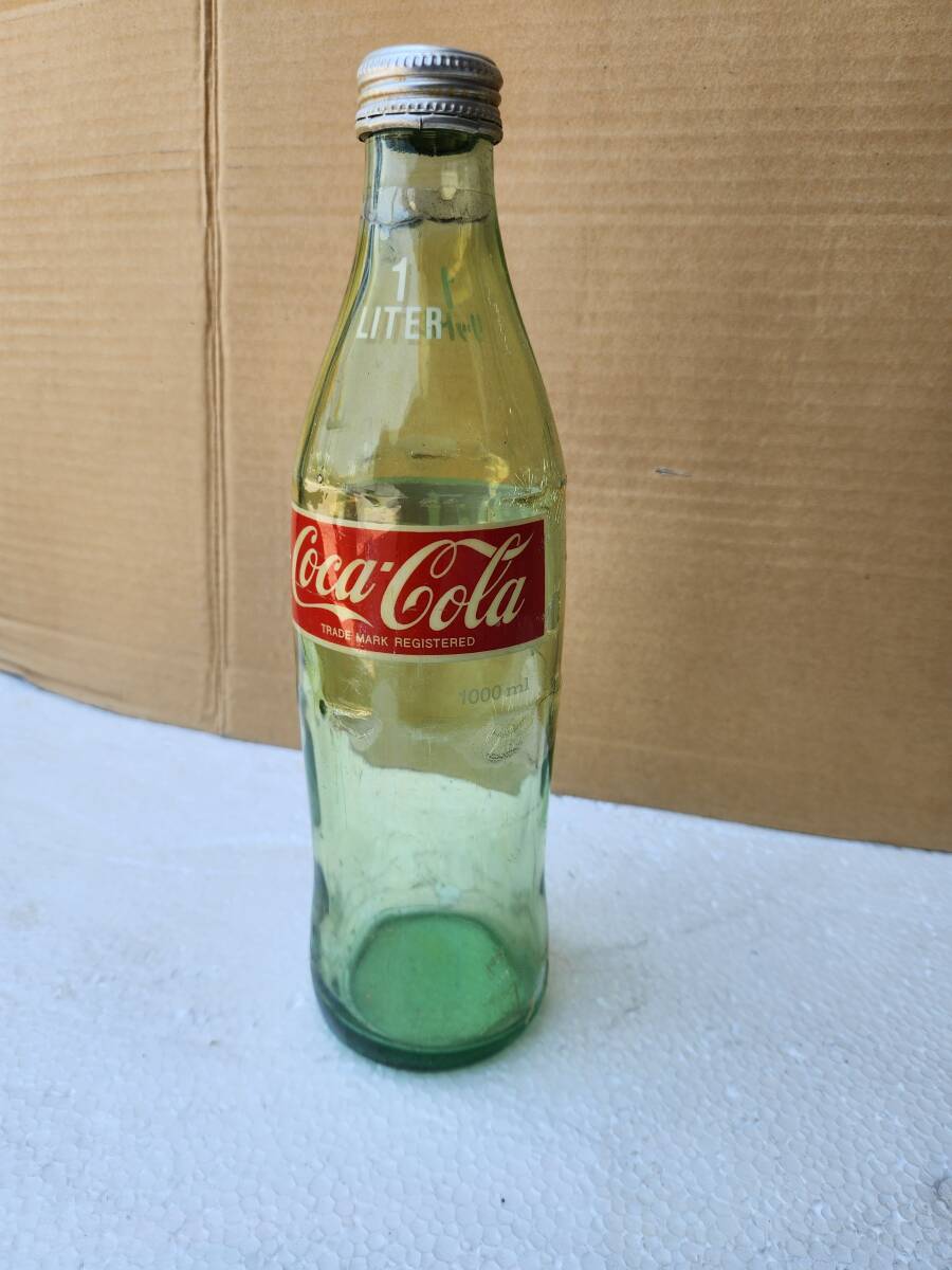 コカ・コーラ瓶 コカ・コーラ 昭和レトロ 1リットル 空き瓶 コーラ ガラス瓶 アンティーク　1