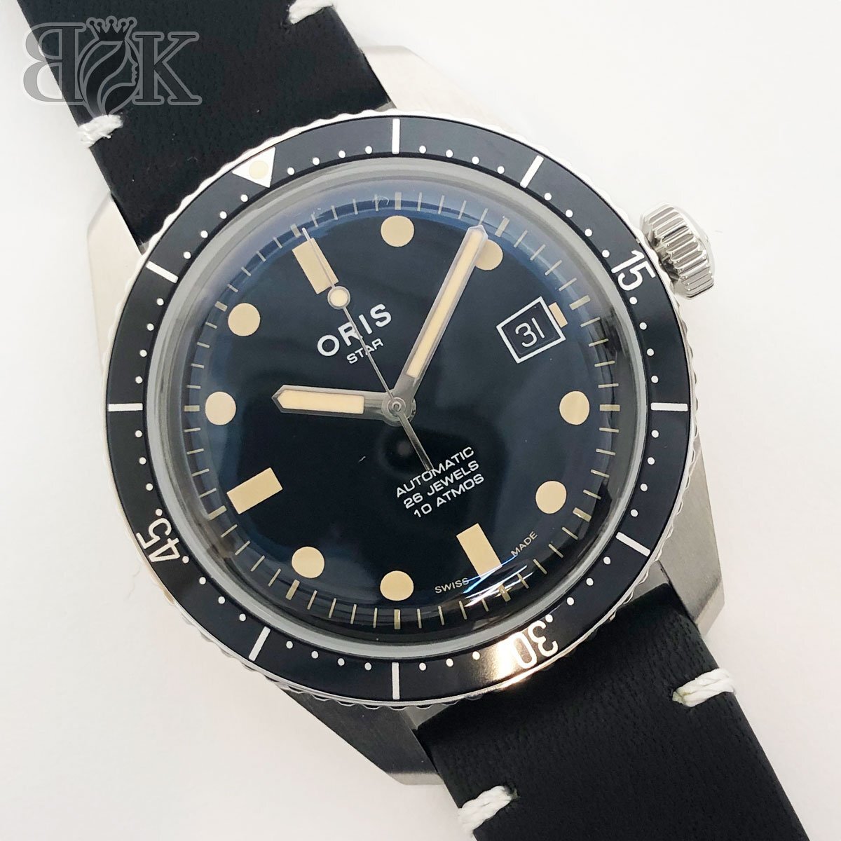 未使用 オリス × フラッテロ ダイバーズ リミテッドエディション 01.733.770 4094set メンズ腕時計 自動巻き ステンレス ORIS 中古 ★