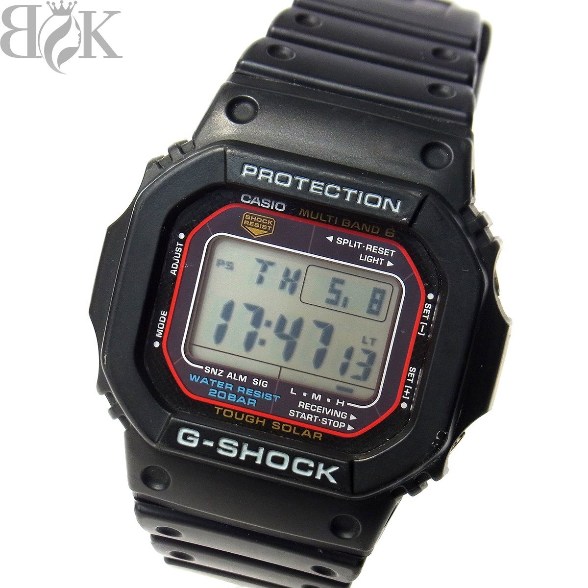 カシオ G-SHOCK 5600シリーズ GW-M5610U-1JF メンズ 腕時計 デジタル ソーラー 黒 ブラック 動作品 CASIO 〓