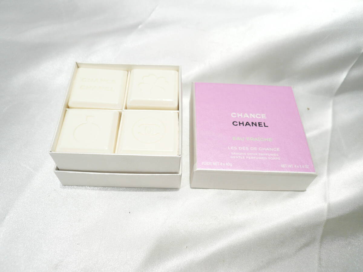 ☆CHANEL シャネル チャンス オーフレッシュ サヴォン 4×40g 未使用品 日本国内正規品 石鹸☆