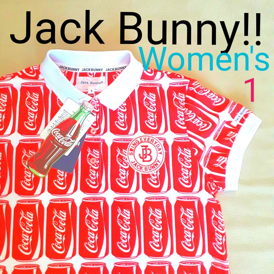 【新品】JackBunny!! ジャックバニー PEARLY GATES パーリーゲイツ レディース1 半袖ポロシャツ ゴルフウェア ポロシャツ コカ・コーラ