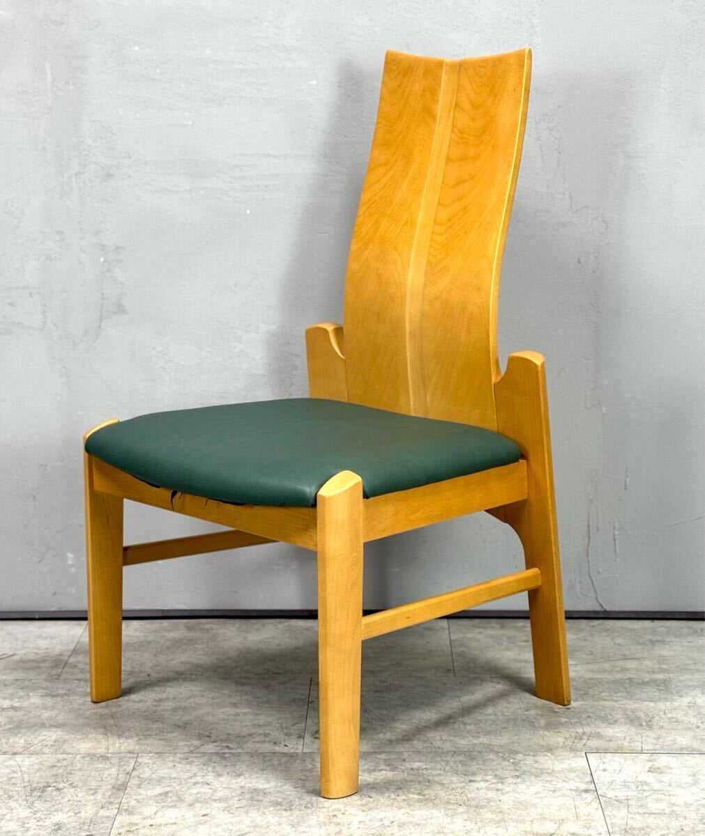 karimoku カリモク ハイバックチェア ウッド ダイニングチェア 椅子■兵庫県姫路市から A25-097