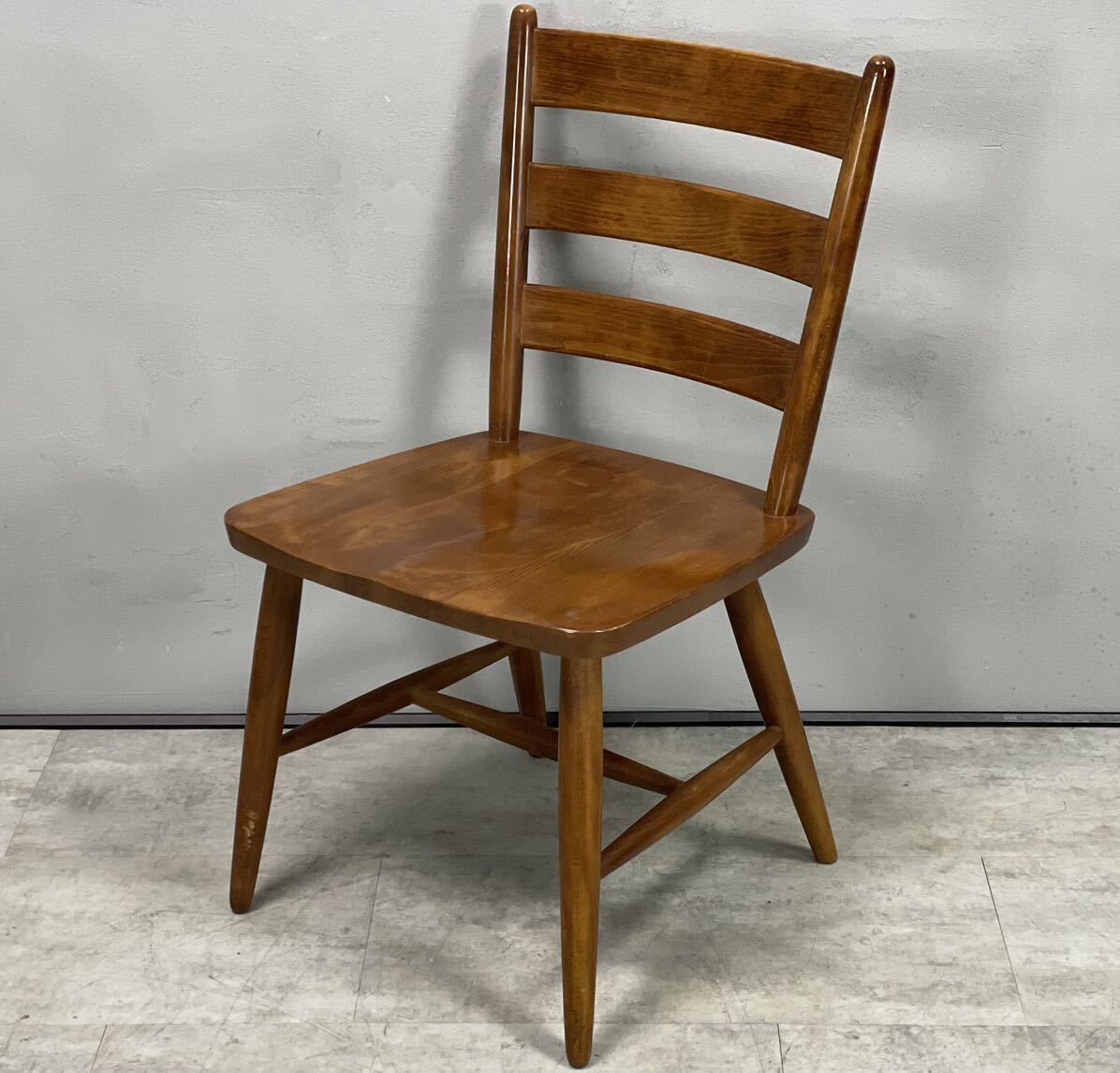 KASHIWA 柏木工 ■ 椅子 ダイニングチェア 無垢材 中古家具 クラシック モダン■兵庫県姫路市から A24-057