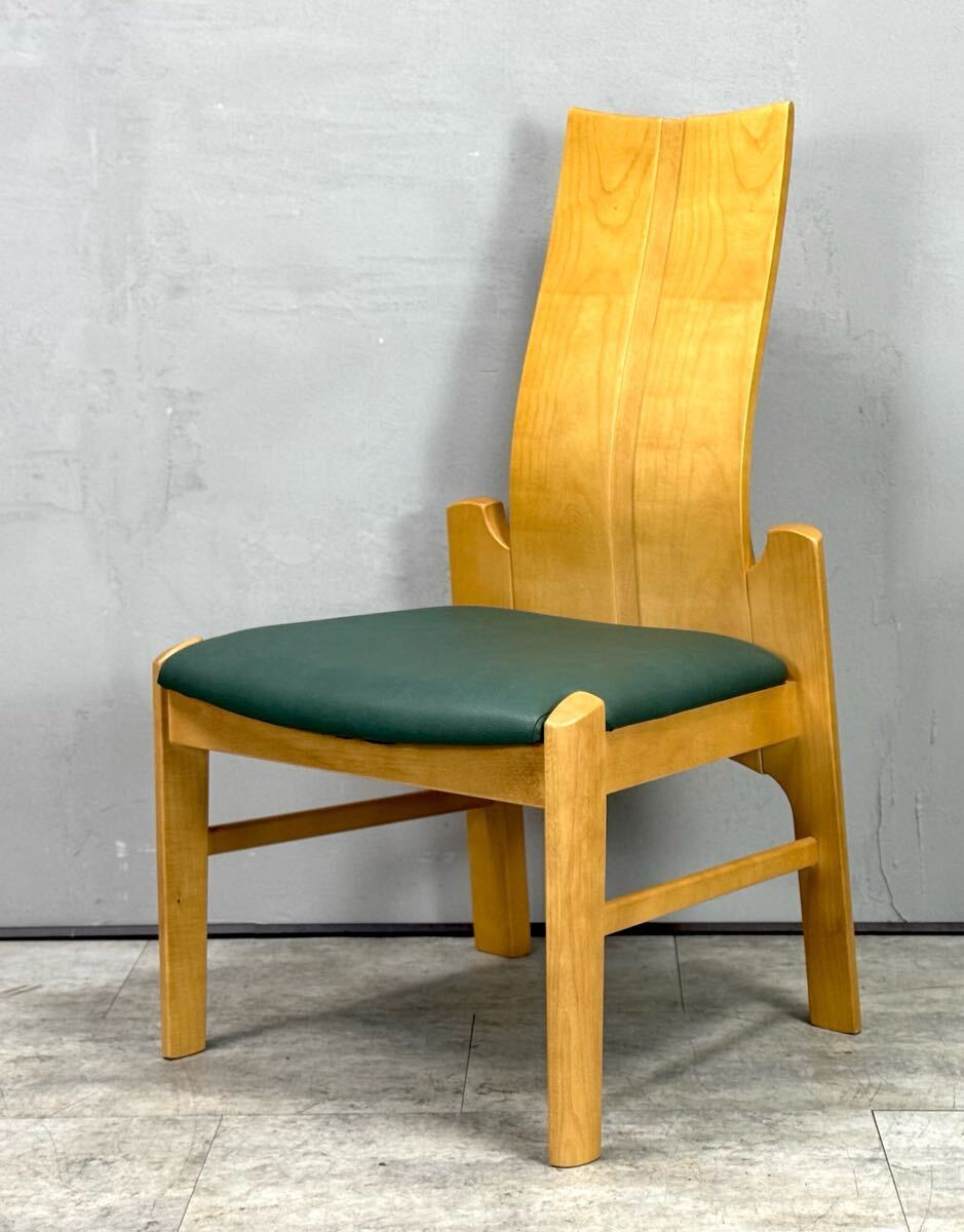 karimoku カリモク ハイバックチェア ウッド ダイニングチェア 椅子■兵庫県姫路市から A25-100