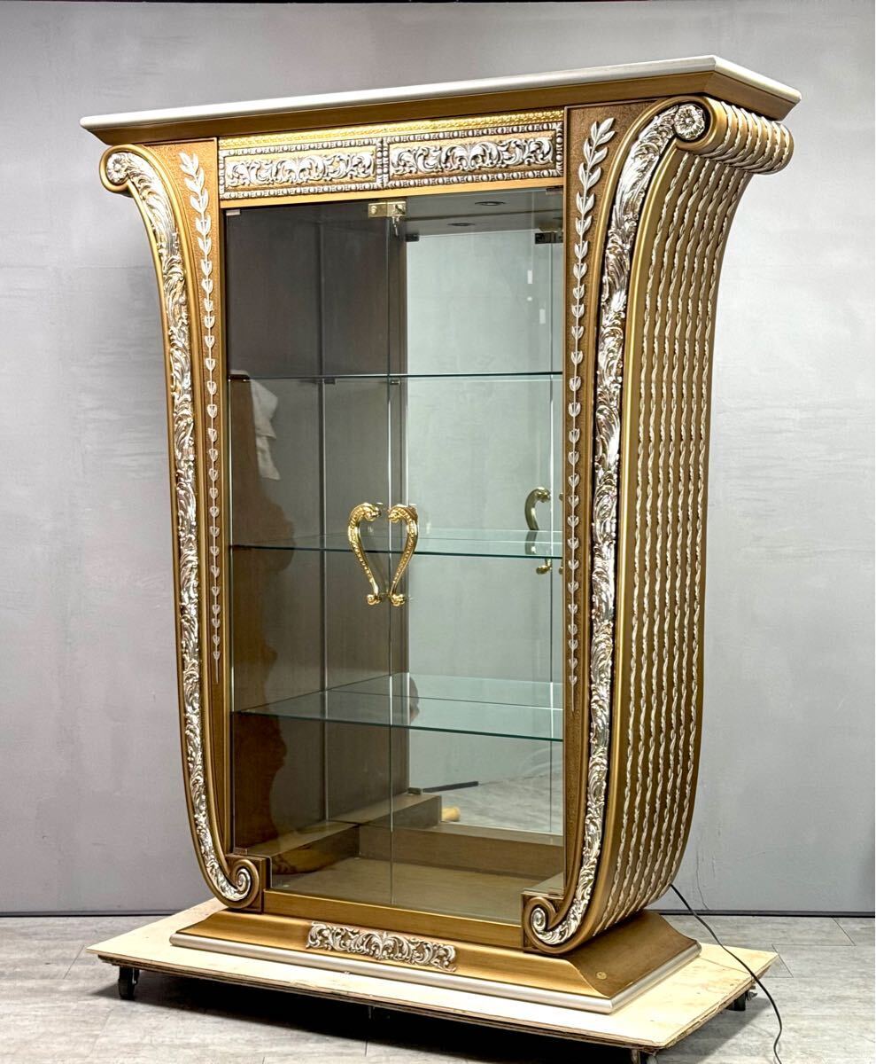 CAPPELLETTI CANTU イタリア製 キュリオケース キャビネット コレクションケース ガラスキャビネット 飾り棚■兵庫県姫路市から A25-075