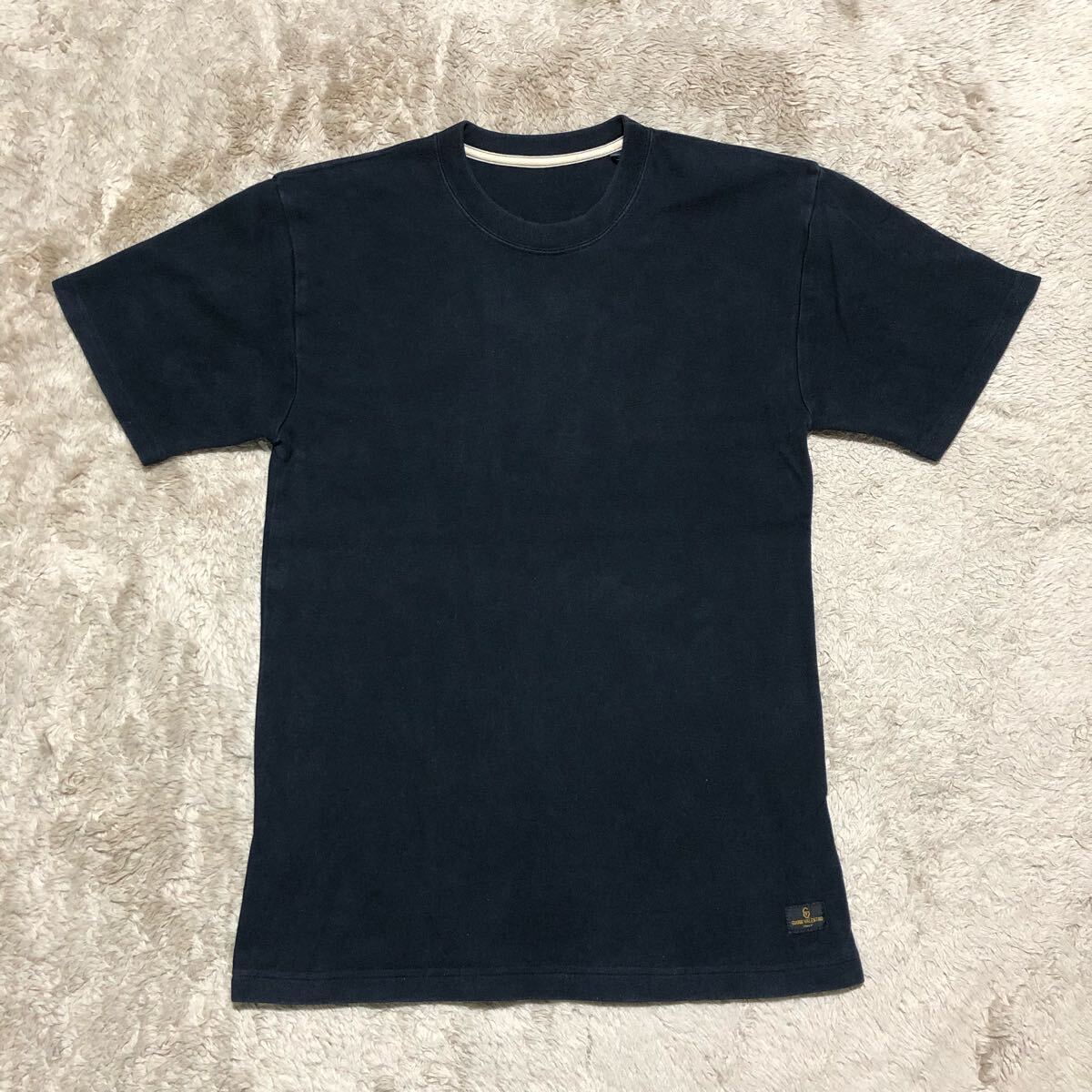 メンズ　GIANNI VALENTINO 無地　シンプル　半袖Tシャツ　黒　M
