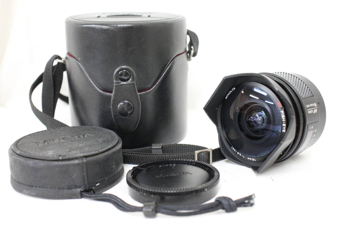 【返品保証】 ミノルタ Minolta AF Fish-Eye 16mm F2.8 ケース付き 魚眼 レンズ e510