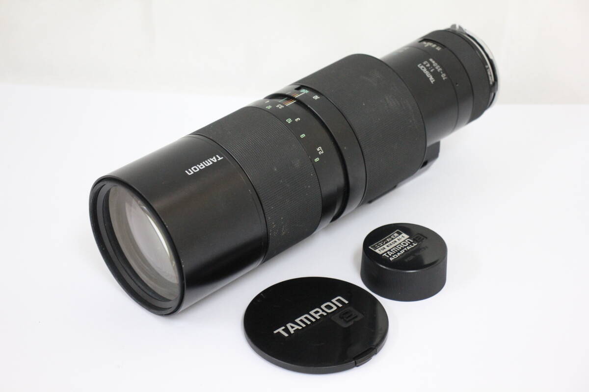【返品保証】 タムロン Tamron 70-350mm F4.5 Tele Zoom 三脚座 前後キャップ付き Adaptall 2 for Nikon AI-E レンズ e558