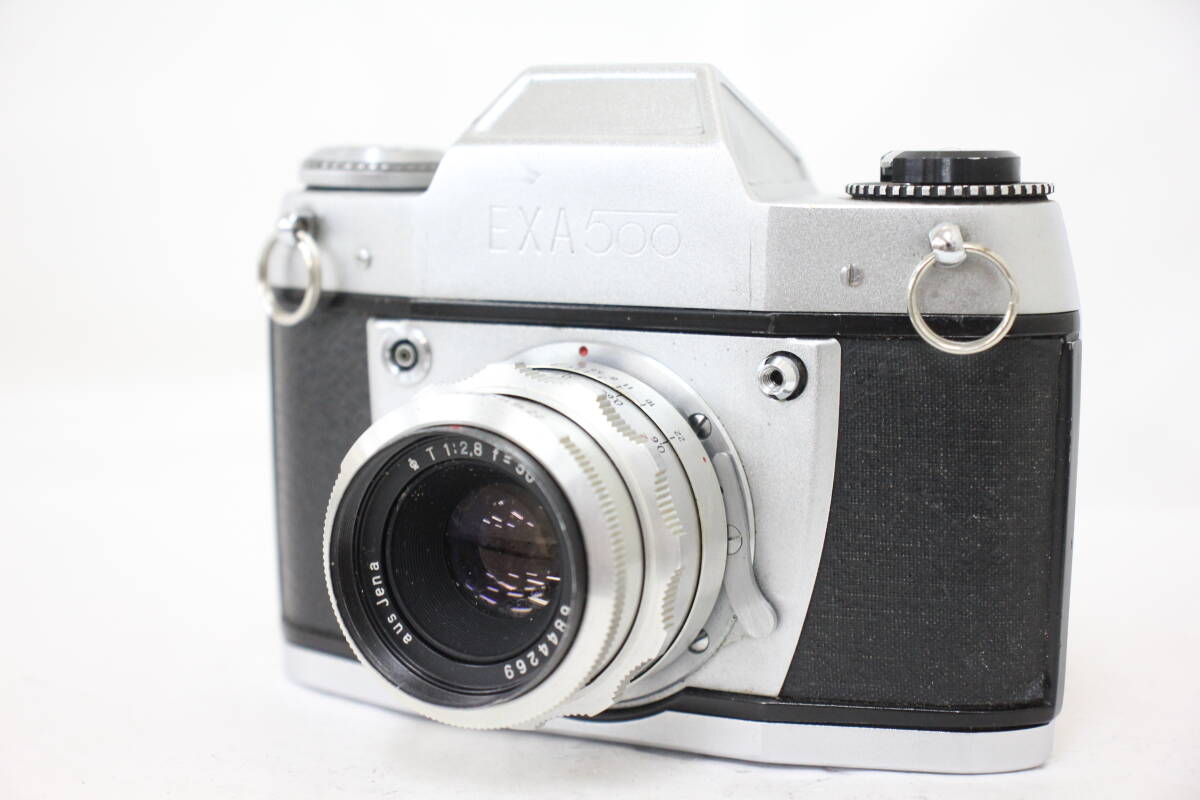 【訳あり品】 イハゲー Ihagee EXA500 aus jena T 50mm F2.8 カメラ e970