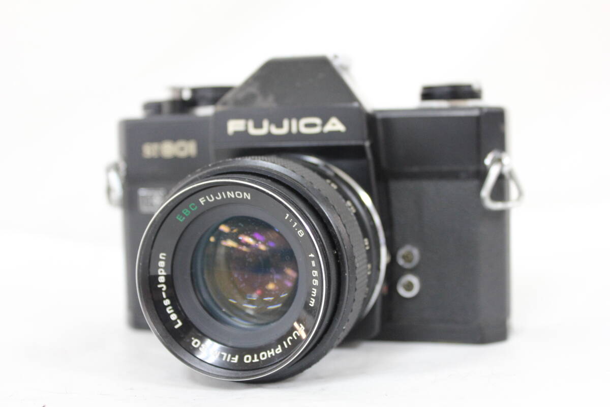 【返品保証】 フジカ FUJICA ST801 ブラック EBC Fujinon 55mm F1.8 M42マウント ボディレンズセット M6538