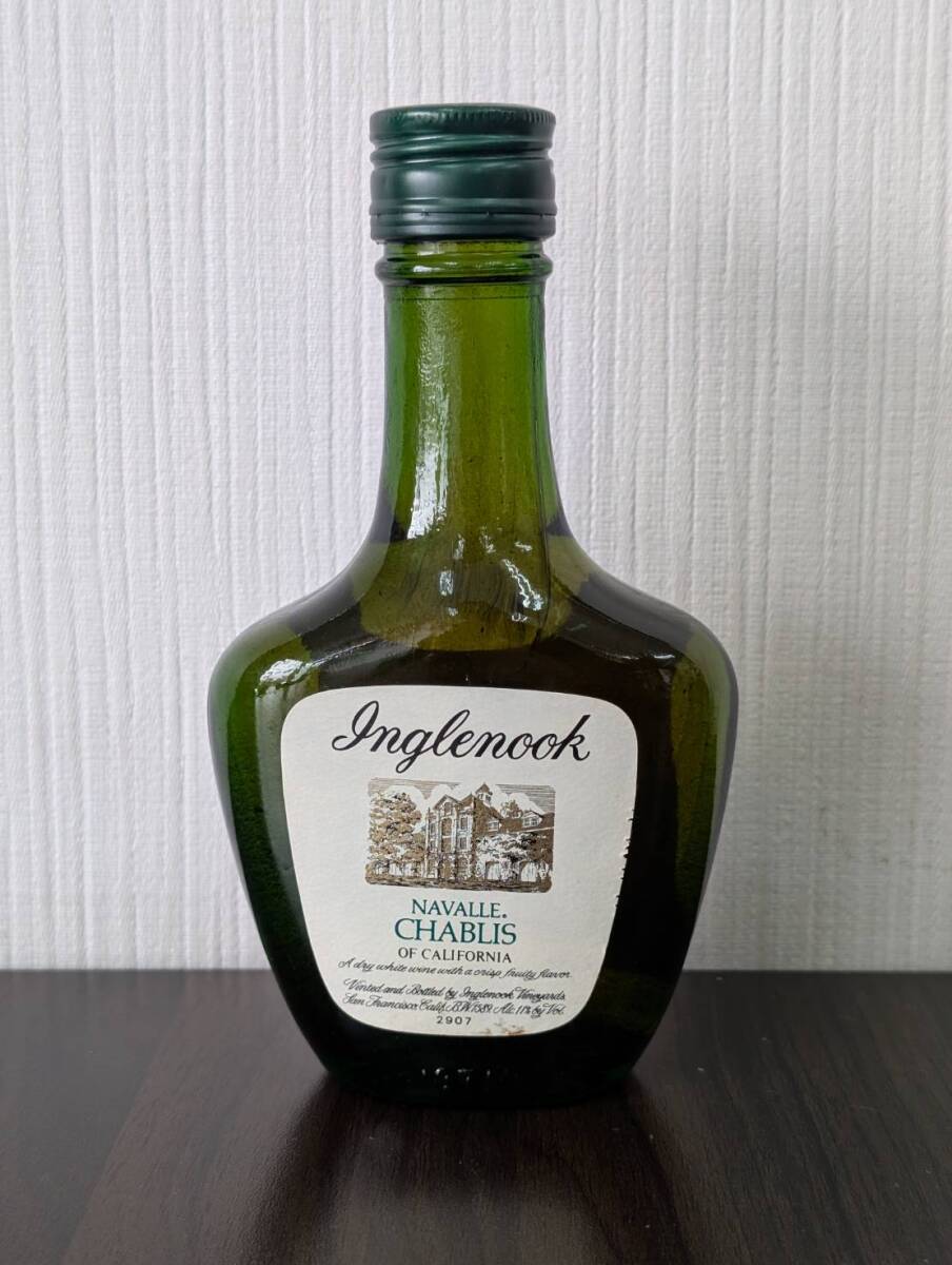 [未開封/未開栓] Inglenook NAVALLE CHABLIS イングルヌック シャブリ ワイン グリーンボトル 187ml 11% ミニチュアボトル 同梱可