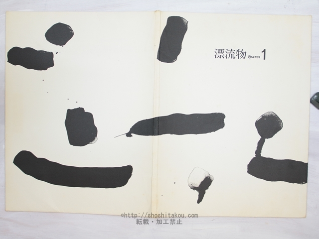 漂流物1　若林奮木版画3点　加納光於凸版画1点　芝高康造銅版画3点　山口長男石版画表紙　/白倉敬彦・林健彦編/林グラフィックプレス*33928