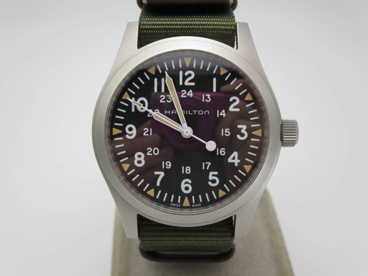 ☆HAMILTON ハミルトン カーキ フィールド H695290 自動巻 SS 中古 ナイロンベルト ☆