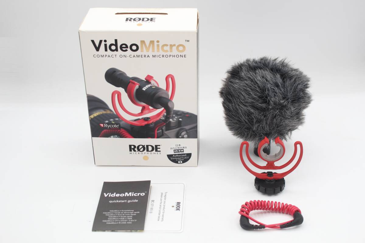 極上品◆RODE ロード VideoMicro 超小型コンデンサーマイク◆0109
