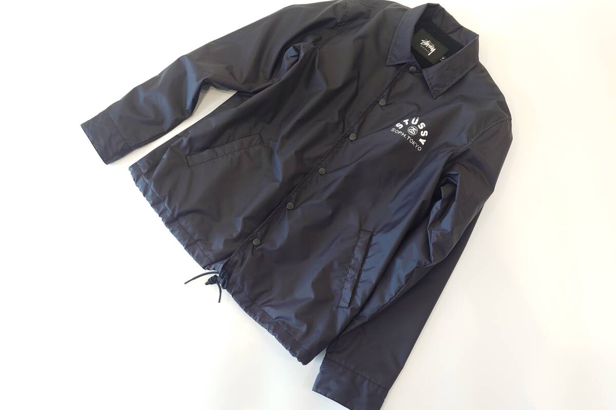 SOPH-156196 SOPH×STUSSY コーチジャケット　ブルゾン　M　黒