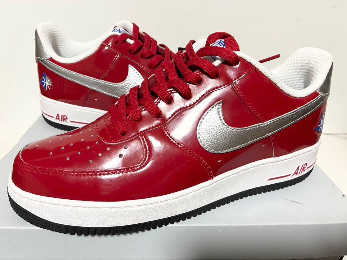 2010 国内新品 NIKE AIR FORCE 1 NBA ALL STAR DALLAS RED SILVER WHITE ナイキ エア フォース オールスター レッド 28cm US10 315122-602