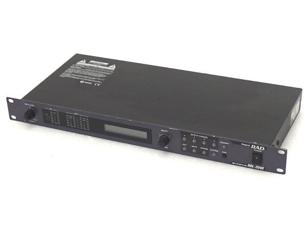 ■○ Roland Digital Delay Unit RDL-2040 ディレイユニット 音響 ディレイラインプロセッサー 通電のみ確認