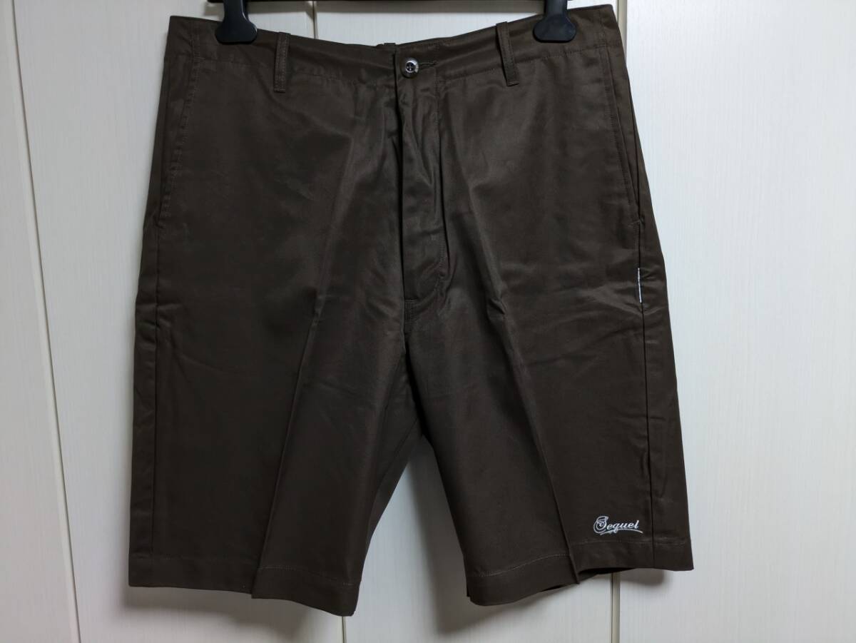 シークエル SEQUEL ハーフパンツ ショートパンツ チノショーツ 茶 ブラウン XL 新品 SQ-24SS-SP-03 KMAOBOE
