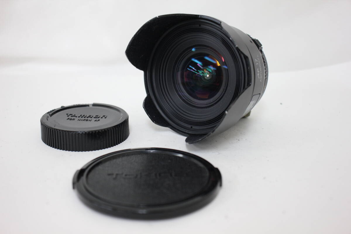 【返品保証】 トキナー Tokina AT-X 17mm F3.5 前後キャップ付き ニコンマウント レンズ M6236