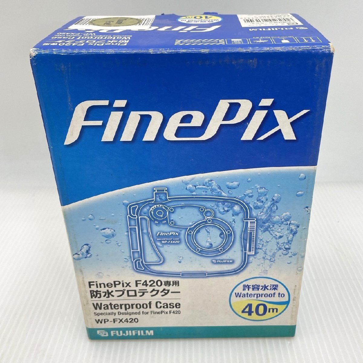 未使用 FUJIFILM 冨士フィルム デジカメ FinePix F420用 防水プロテクター 防水ケース Waterproof Case WP-FX420【道楽札幌】