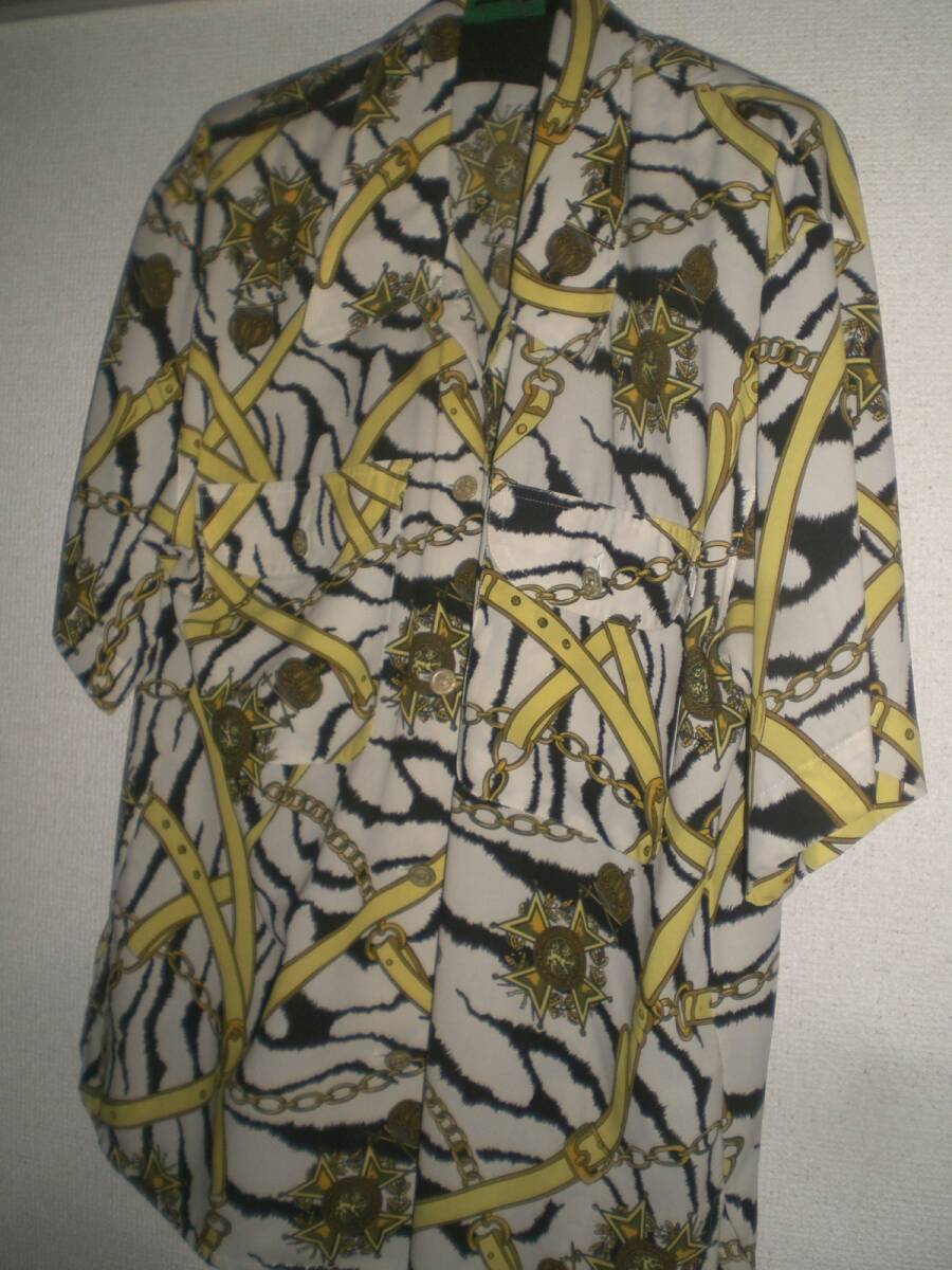 メンズ半袖柄シャツ