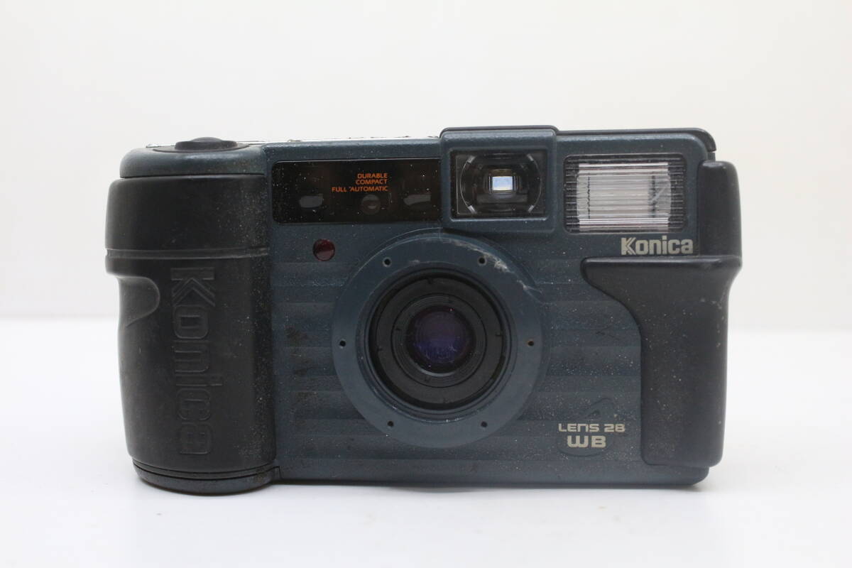 ★良品★KONICA コニカ 現場監督 LENS 28 WB 人気の現場用コンパクトフィルムカメラ！ OK7782