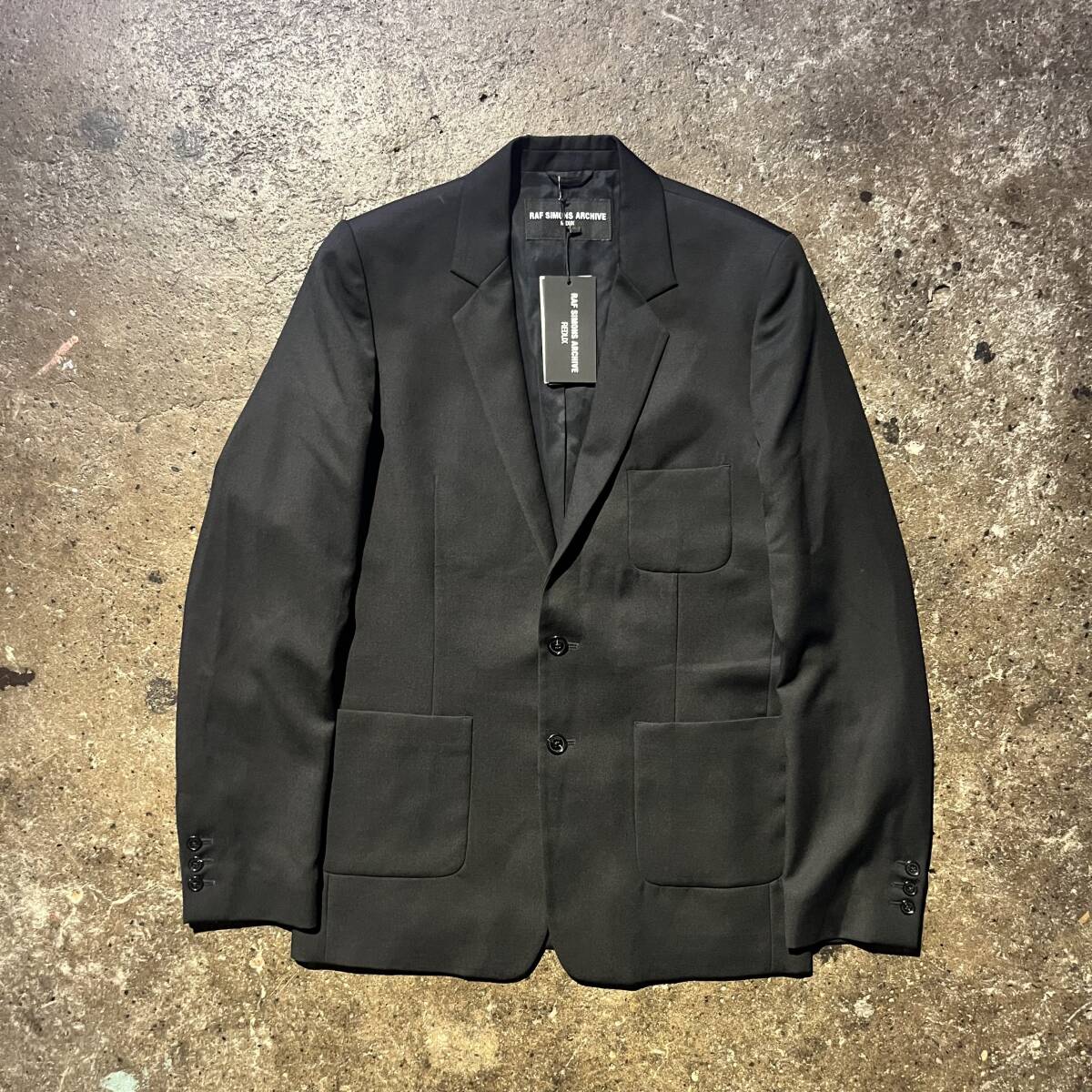 RAF SIMONS ARCHIVE REDUX 99ss Kinetic Youth 復刻 Classic Blazer with Patched Pockets ラフシモンズアーカイブリダックス 1999ss 