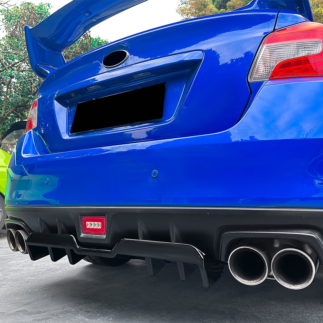 スポーティ全開♪ リアディフューザー スバル WRX STI VAB STI タイプS S207 S208 NBRチャレンジパッケージ タイプRA-R 黒