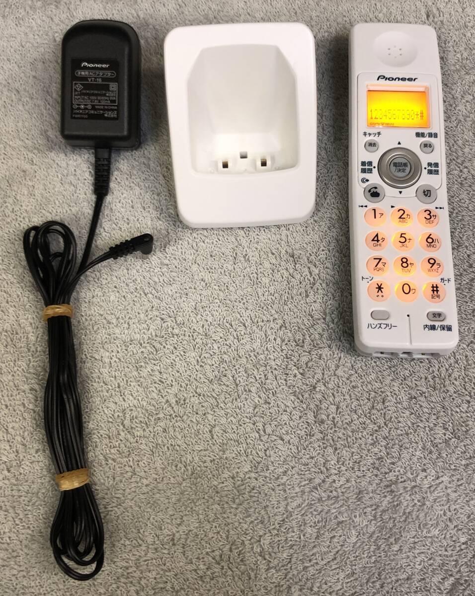 Pioneer パイオニア 子機 TF-DK125-W 正常動作品です。