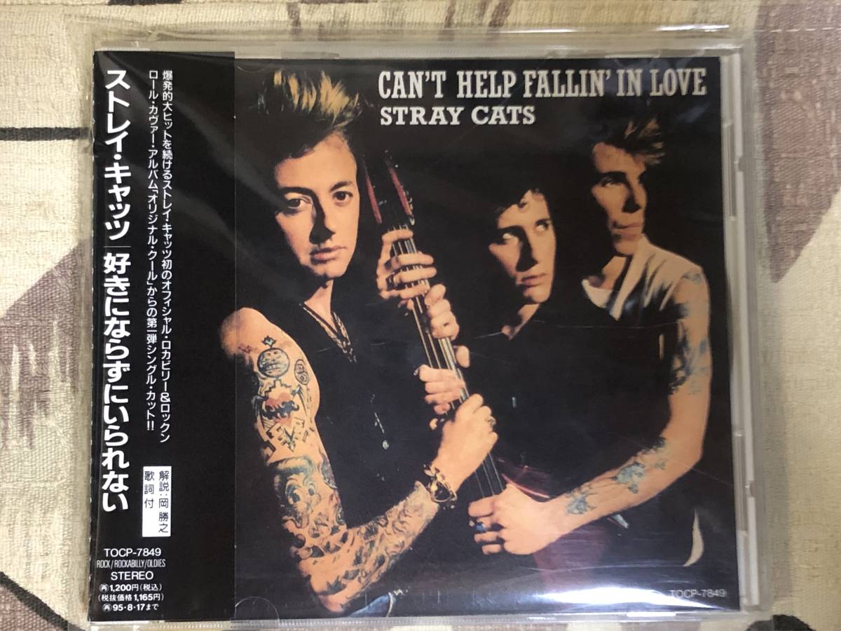 ★希少盤CD　STRAY CATS／ストレイキャッツ「CAN'T FALLIN'IN LOVE」　japan mint obi rare neo rockabilly