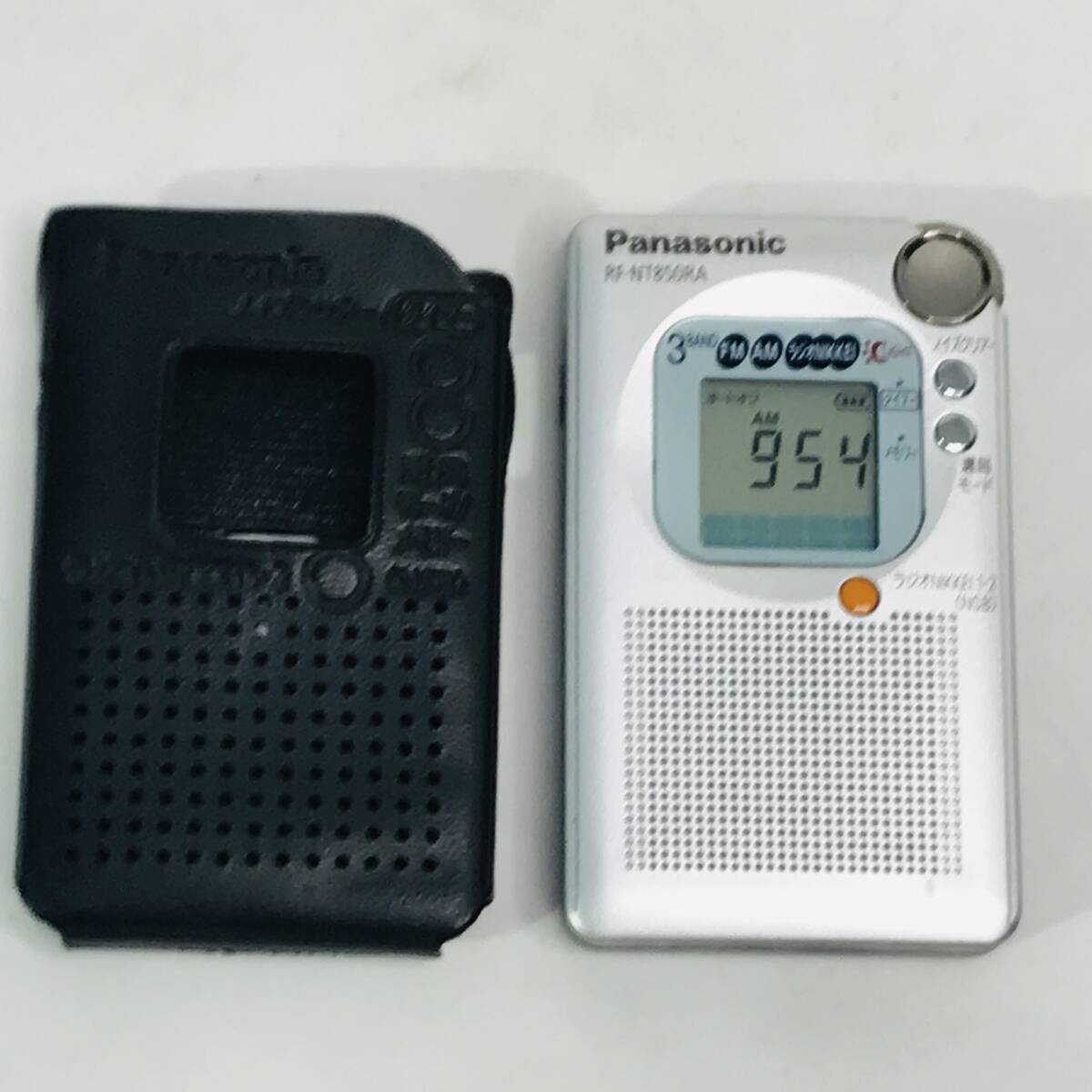 ★送料無料★匿名配送★RF-NT850RA パナソニック 受信確認済 完動品 AM FM ポケットラジオ 名刺サイズ 通勤 防災 　