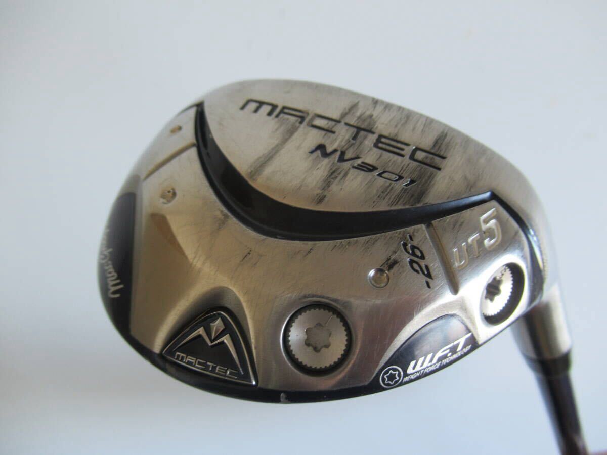 ★MacGregor マグレガー MACTAC NV301 ユーティリティ U5 26° 純正カーボンシャフト R L323★レア★激安★中古★　★