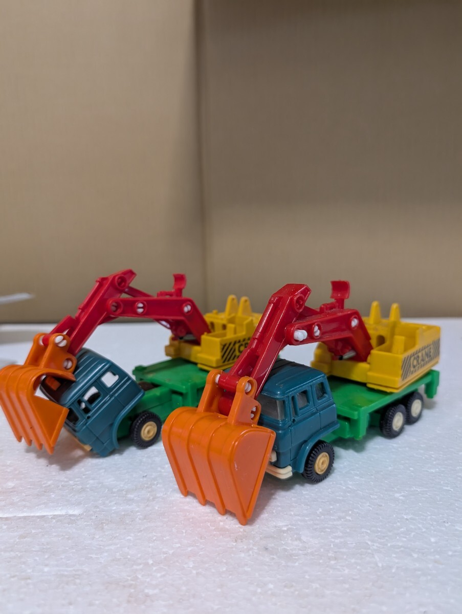 1970年代 三菱ふそう T951？ FUSO ナガサキヤ ？ クレーントラック ジャンク品 カスタムに 2台セット